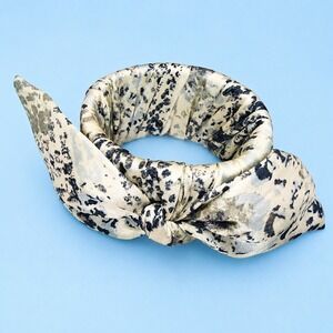 Chico's Boxed Scarf Bracelet Animal Reptile Print Silky Cuff NIB $49.50 -2780